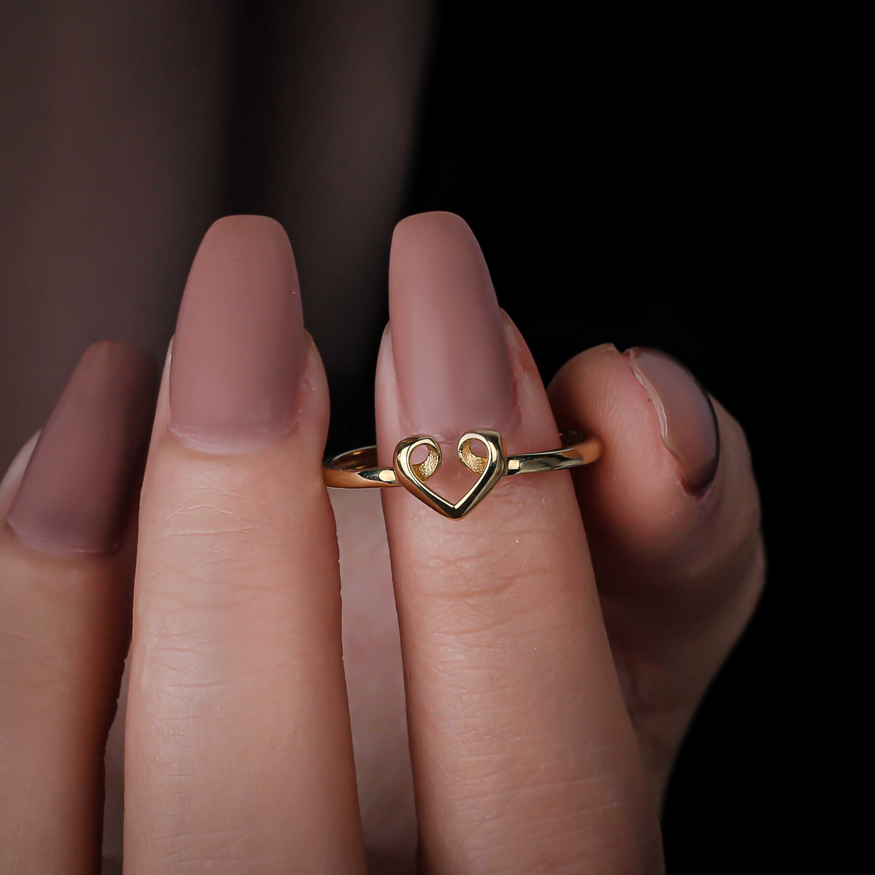 18 karat gold ring, Turkish made - (H-0310)